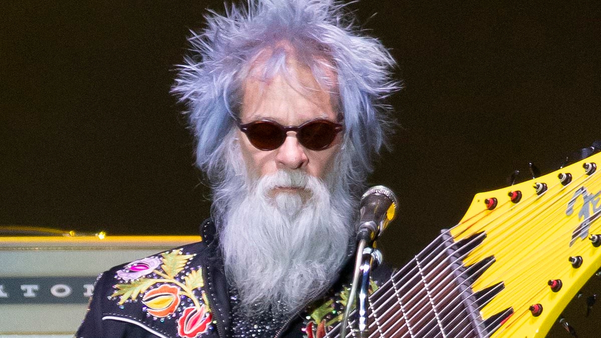 ZZ Top star performs with a VERY bizarre instrument in Perth as the band tour Australia for the first time in 12 years