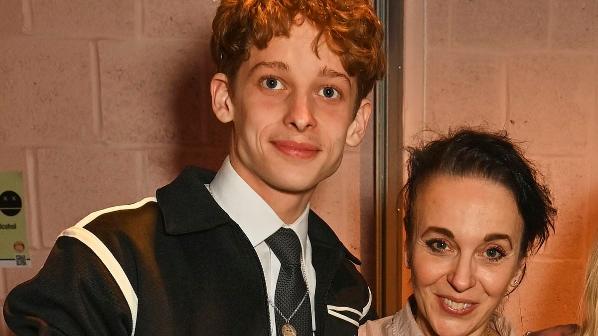Amanda Abbington insists her son Joe, 19, is not a nepo baby and that the aspiring actor she shares with Martin Freeman 'did not use her name' for role in new Stephen King series
