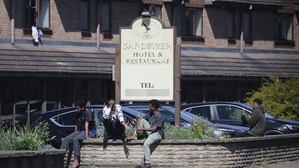 EXCLUSIVE The migrant hotel that has turned a quiet country idyll upside down. Locals complaine loitering asylum seekers ask for cash and even peer through our windows
