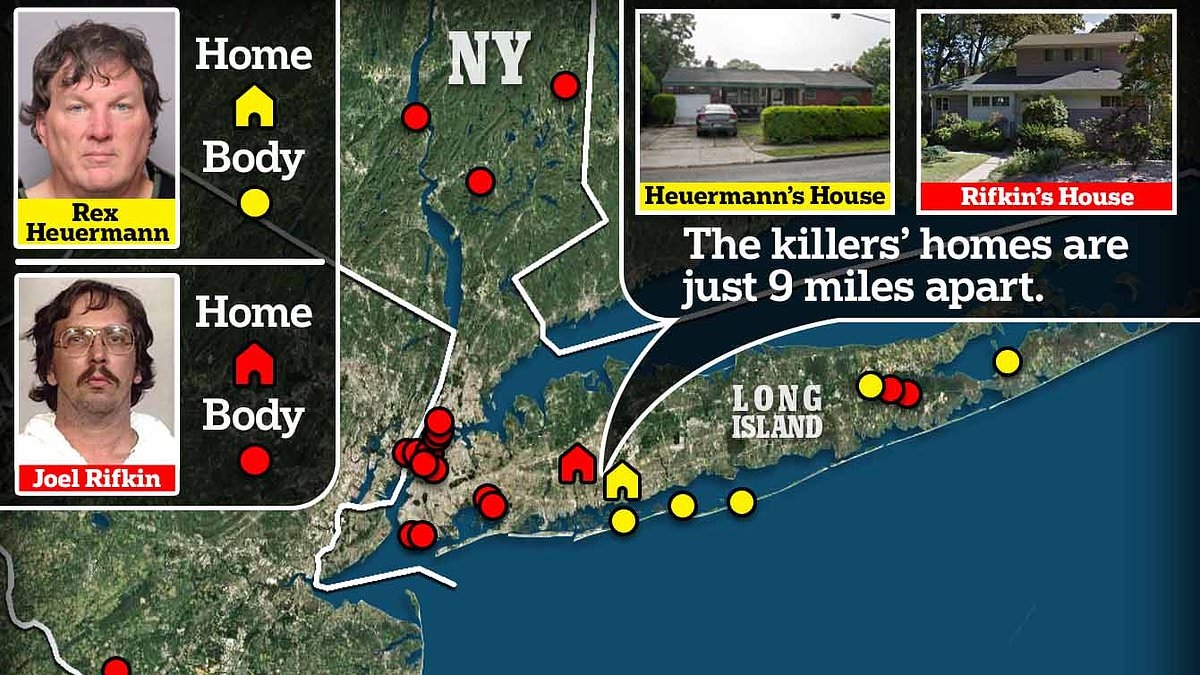 They lived 9 miles apart and had lookalike high school photos - eerie similarities between 'serial killers'