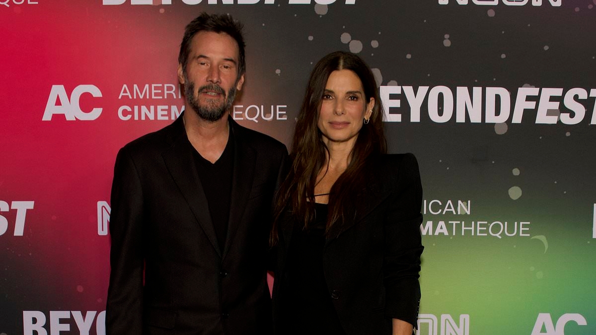 Sandra Bullock and Keanu Reeves drive fans wild with shock romantic reunion... 30 years after Speed
