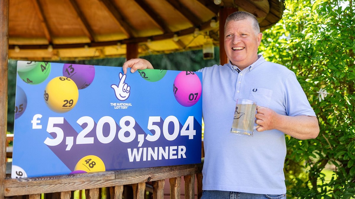 Lorry driver who won MILLIONS in the lottery treats himself to... a new vacuum cleaner - so what would YOU do if you won £5.2m?