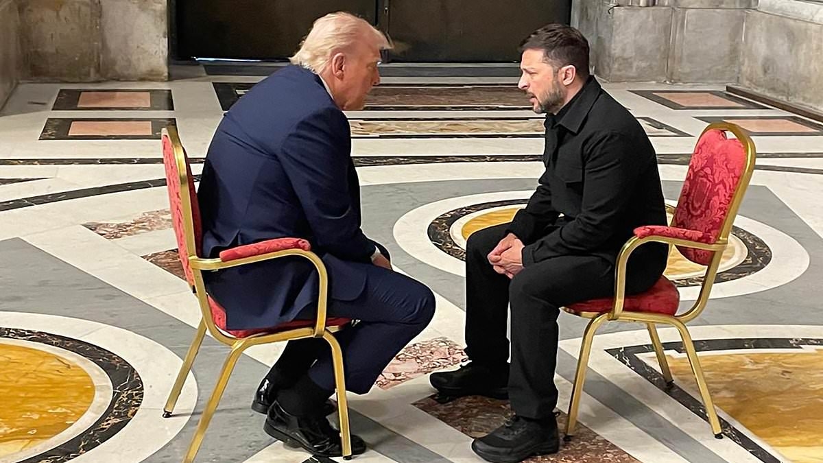 Zelensky says conversation with Trump at the Vatican last week 'may have been the best we have ever had' - as Ukraine rains British missiles on Russia with US President's approval