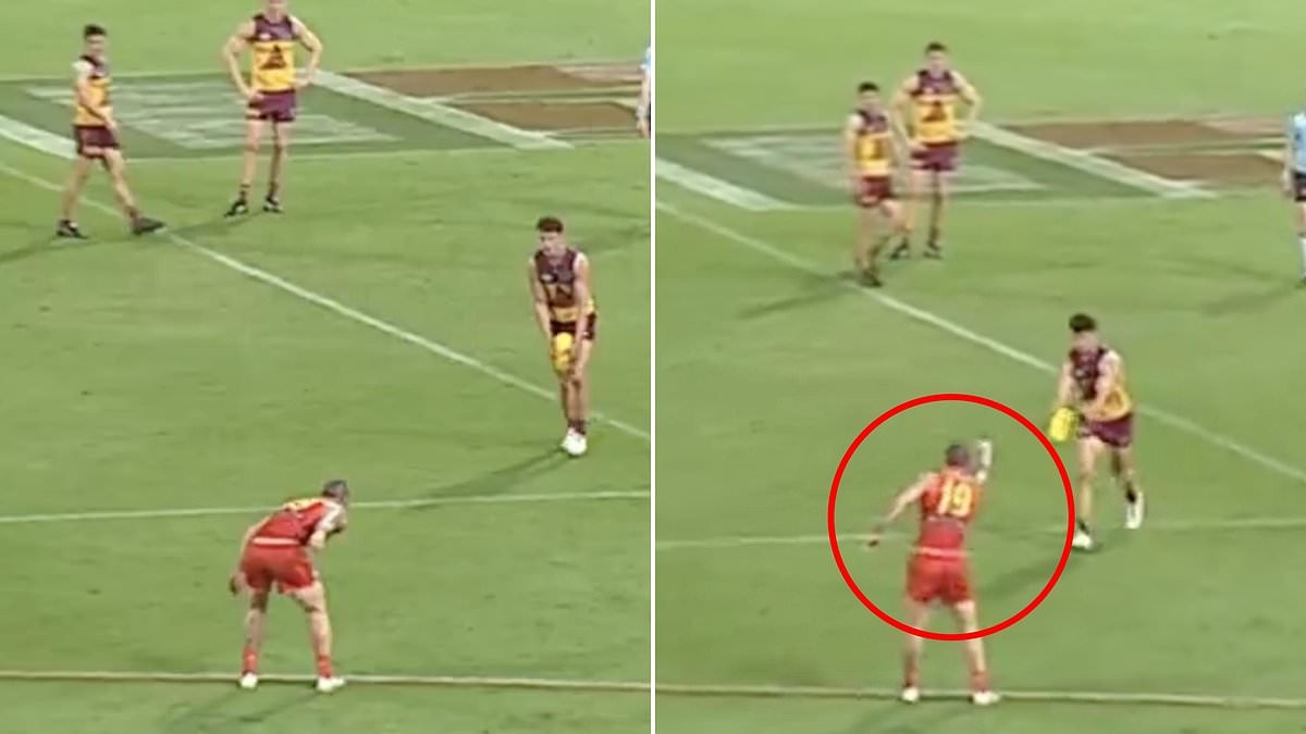 Gold Coast Suns youngster gives away penalty for the most bizarre reason