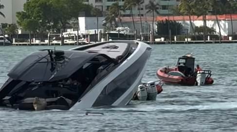 Horror as $4.5M influencer-laden yacht SINKS off Miami