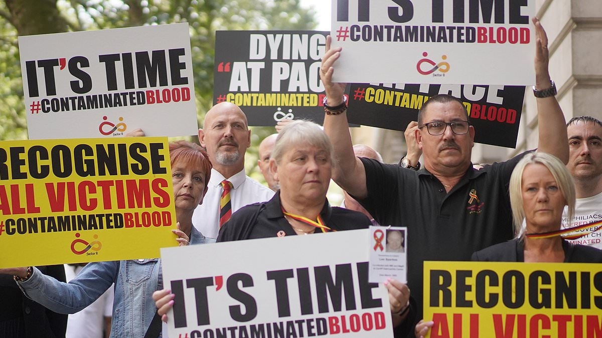 Infected blood scandal victims are 'scared' they won't live to see £11.8billion compensation after raft of delays