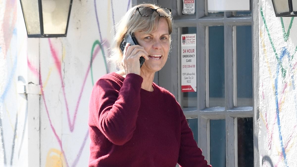 EXCLUSIVE Star of popular long-running soap opera Knots Landing is seen on a VERY rare outing in LA... can you guess who?