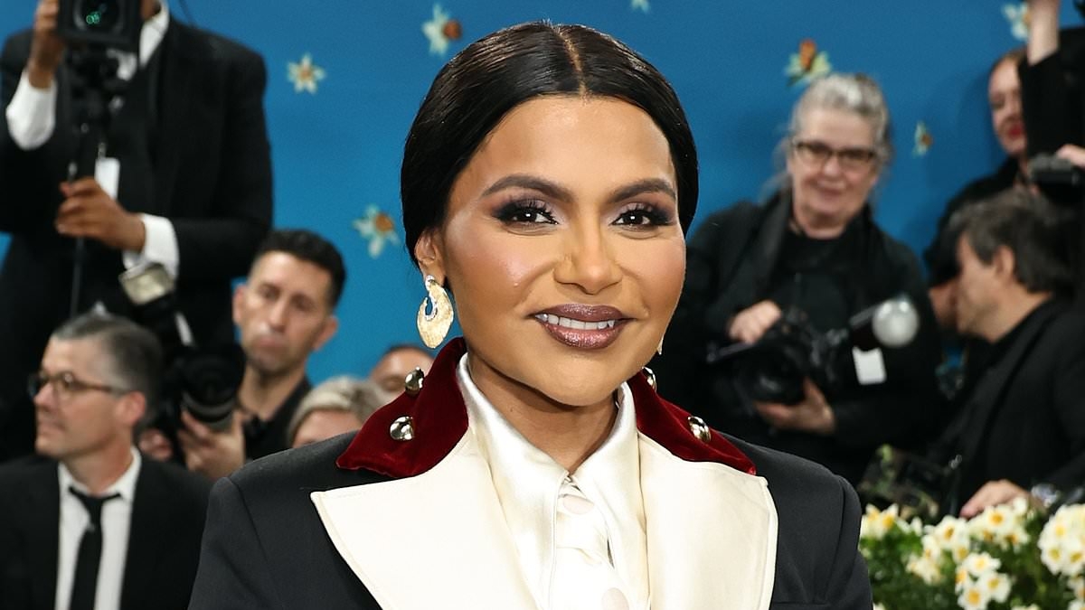 Shrinking Mindy Kaling shows off weight loss in tuxedo dress at Met Gala 2025 amid Ozempic rumors