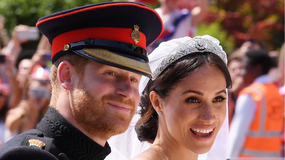Revealed: The cutting remark the Queen made about Meghan Markle's dress in her 'Disneyesque' wedding to Prince Harry, according to royal author
