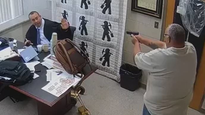 Stunning new video reveals what happened just before judge was shot dead by sheriff best friend