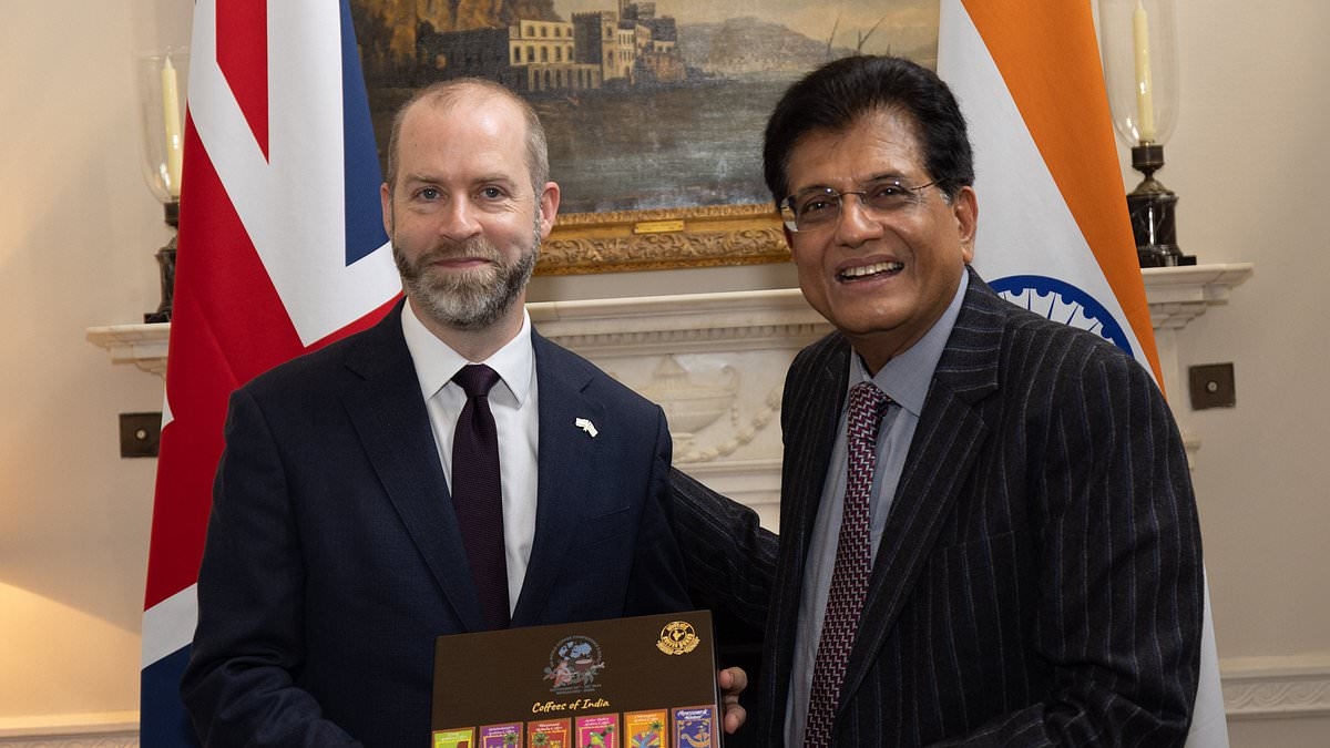 Britain signs £25.5billion India free trade deal that could cut the cost of clothes, shoes and food for consumers and boost exports of booze and cars