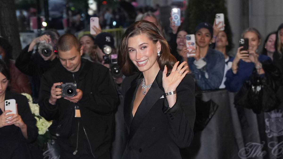 Hailey Bieber sips a MARTINI en route to the Met Gala after Justin smoked a blunt amidst new parental stress