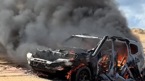 A driver won a $150,000 4WD in a giveaway... then they watched it all go up in flames