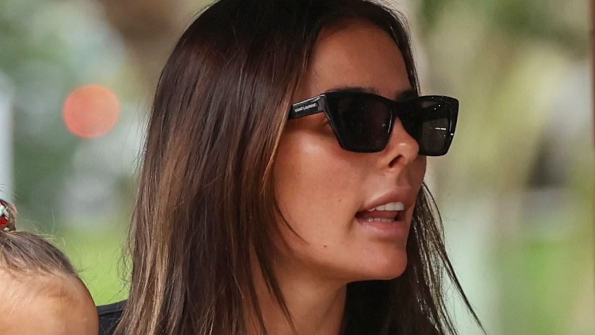 TikTok star Indy Clinton leaves nothing to the imagination as she goes braless in Sydney in VERY revealing activewear after plastic surgery