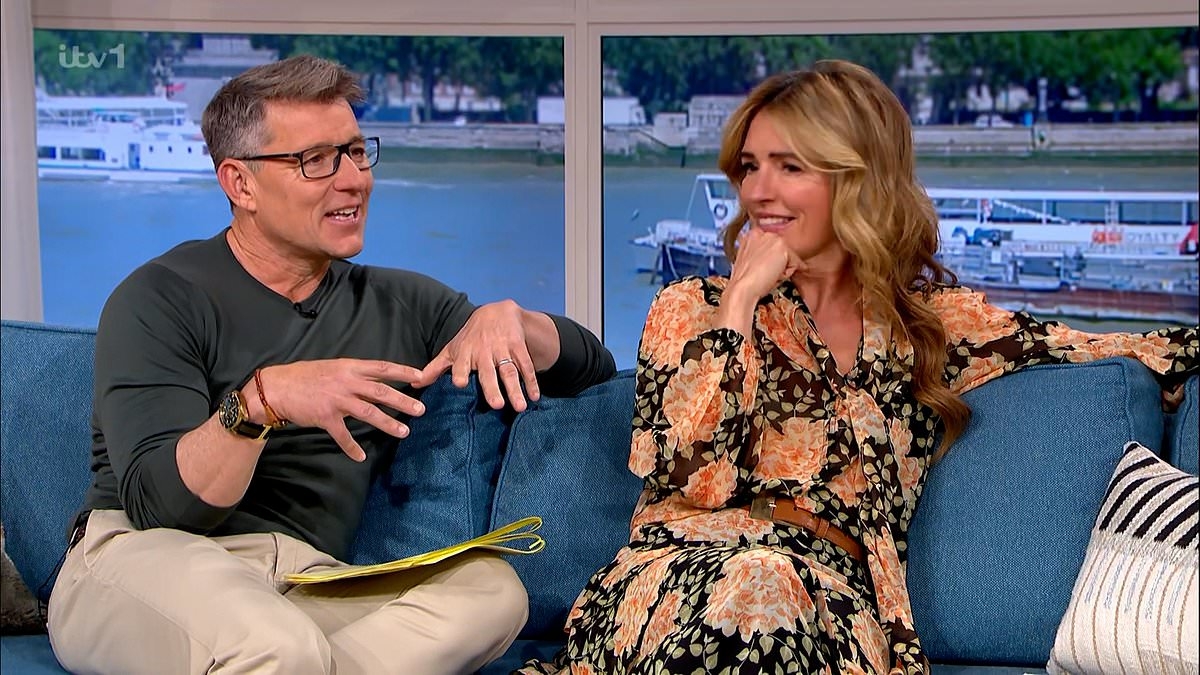 This Morning's Ben Shephard squirms as soap star shares VERY flushed pic of him at university party live on show - and swipes 'he's in trouble!'