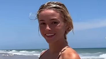 Olivia Dunne enjoys her retirement from college gymnastics with beach day in Florida