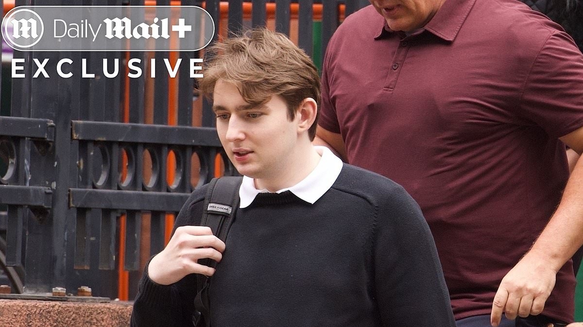 EXCLUSIVE Gloomy Barron Trump seen leaving NYU for the summer... after insiders revealed details of 'lonely' lifestyle and a disastrous night out