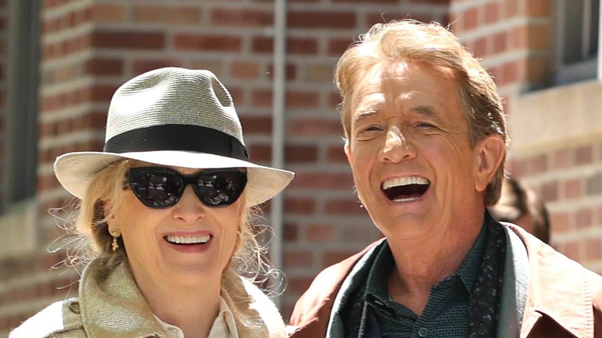 Meryl Streep and boyfriend Martin Short share passionate kiss on set amid years of romance speculation