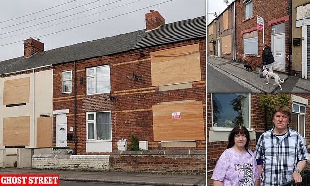 Last residents standing on ghost street full of boarded up terraces REFUSE to sell £70k homes despite council bulldozers closing in