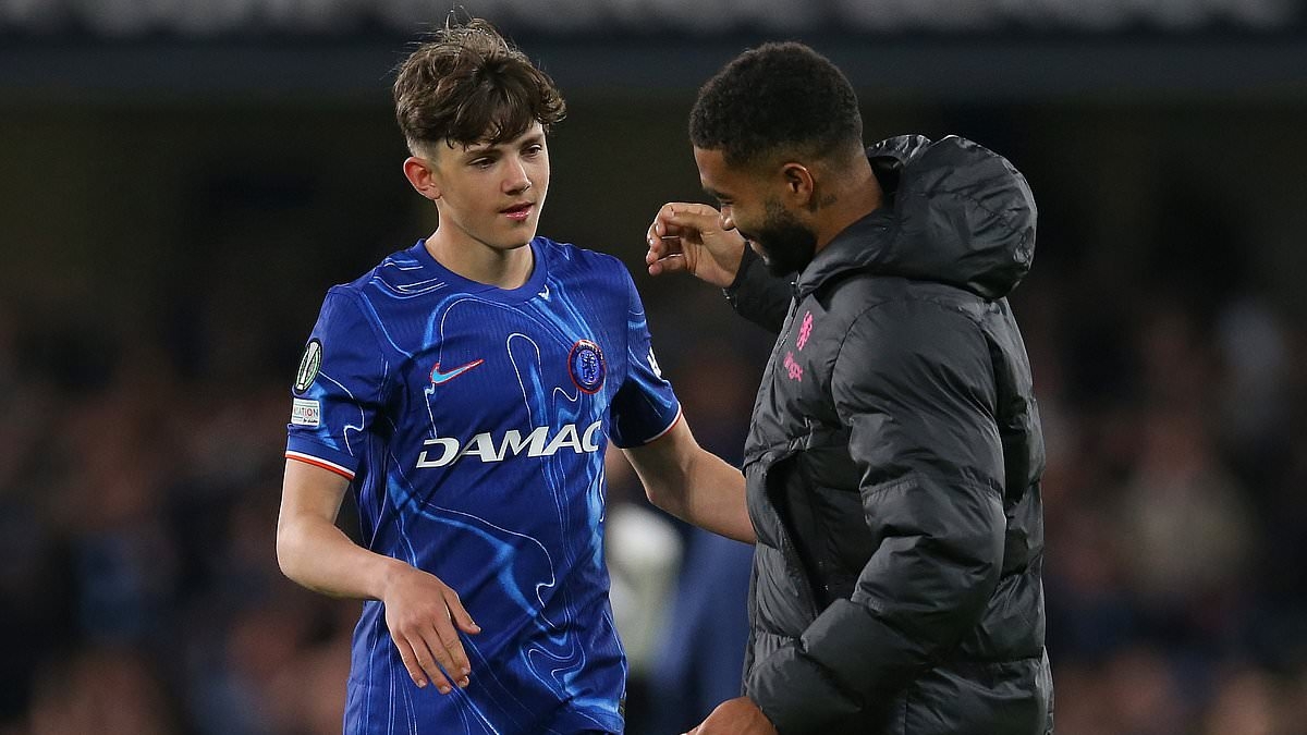 TNT Sports forced to apologise after Reece James swears about 16-year-old starlet Reggie Walsh as youngster makes history in Blues' Conference League win