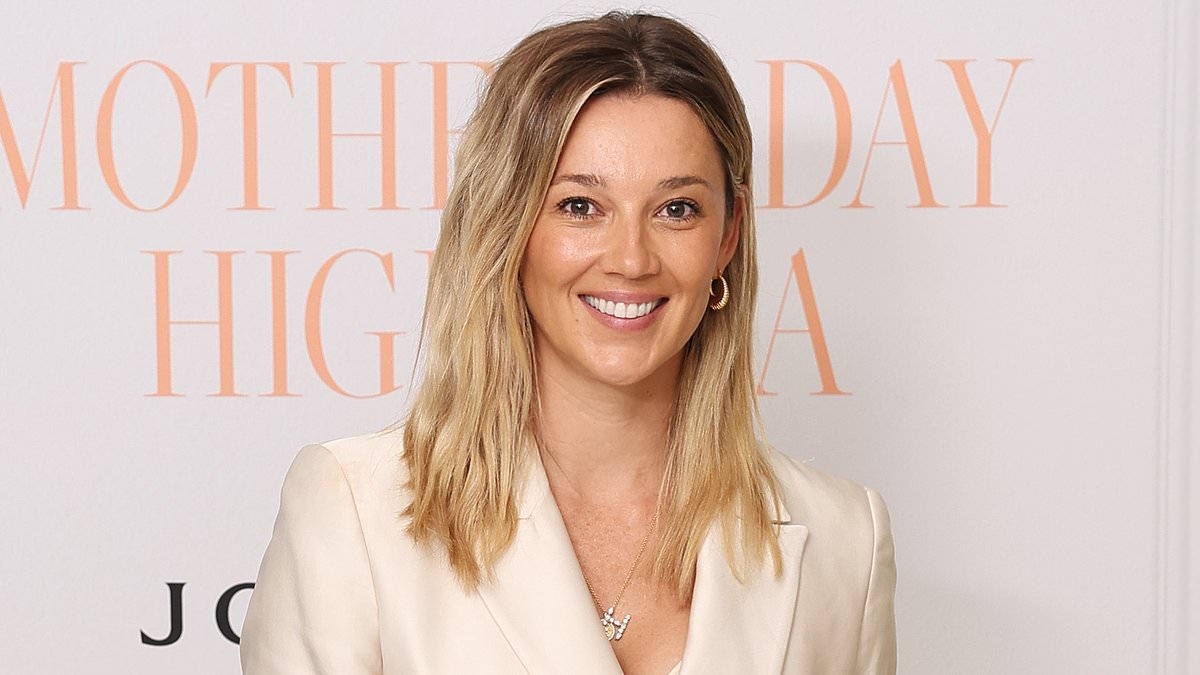 Mummy's got expensive taste! Karl Stefanovic's wife Jasmine turns heads in $13.5k ensemble at Mother's Day lunch in Sydney