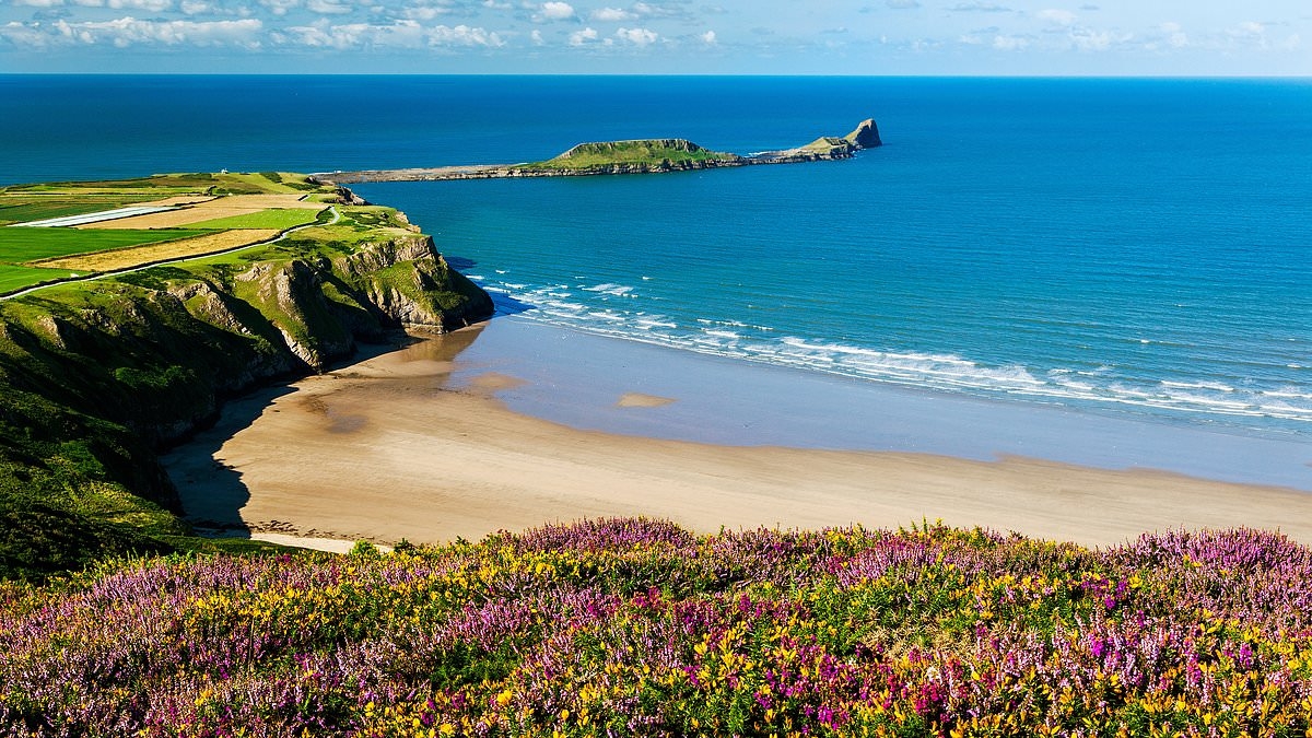 British beach with three miles of golden sand named amongst UK's best