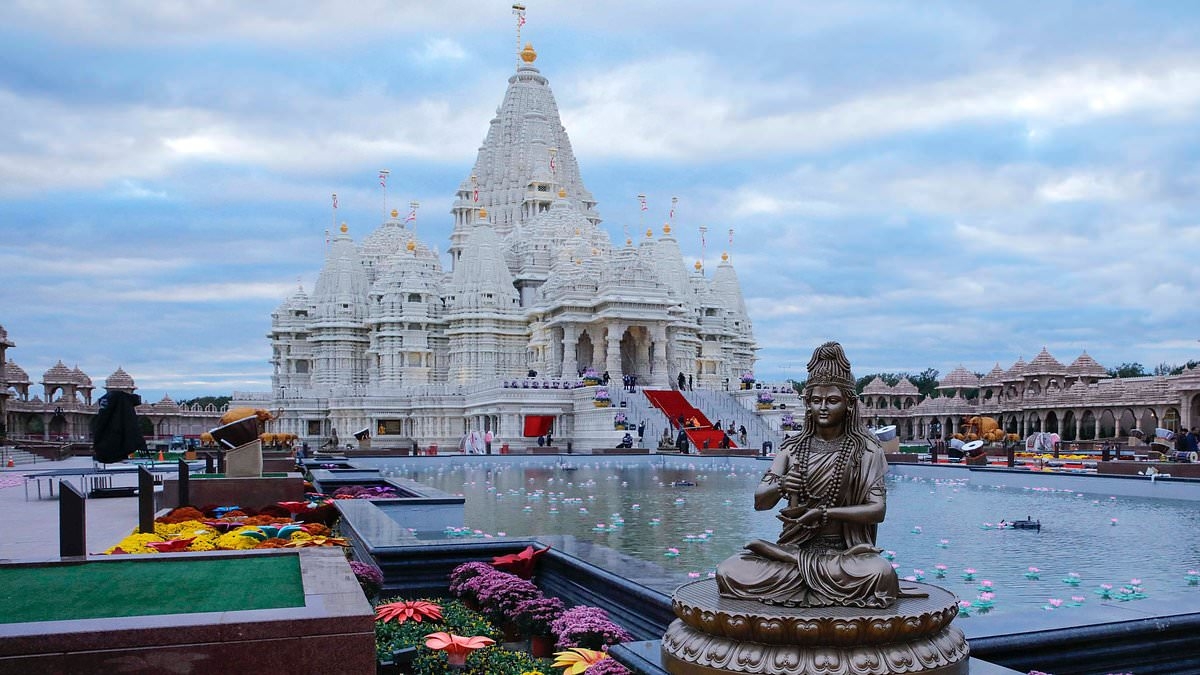 It looks like India but is just 40 minutes from NYC... the mini kingdom where you take off your shoes to enter