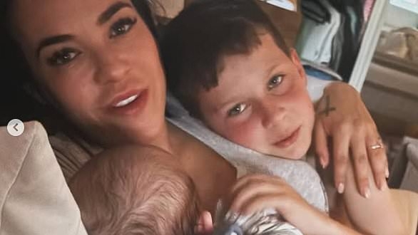 Stephanie Davis reveals anxiety and dread-filled nights as she gives update on her son Samuel, two months, after he was rushed to hospital twice when he 'stopped breathing'