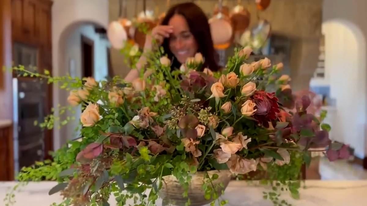 Meghan shares new footage of her beloved rescue dog Guy as she teases new project she's been 'cooking up' days after breaking cover for Archie's birthday