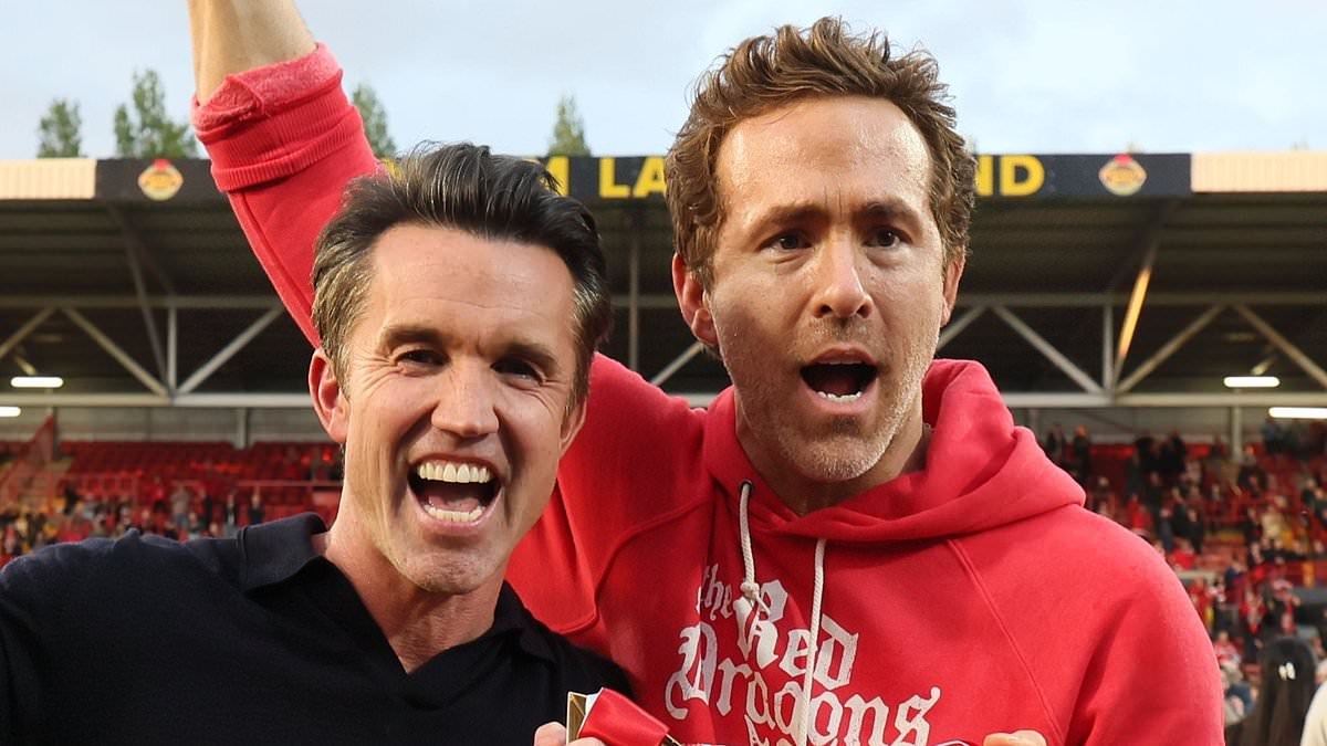 Wrexham stars 'trapped in a lift for one hour during £500k Las Vegas celebrations' as Ryan Reynolds and Rob McElhenney bankroll the Championship promotion party