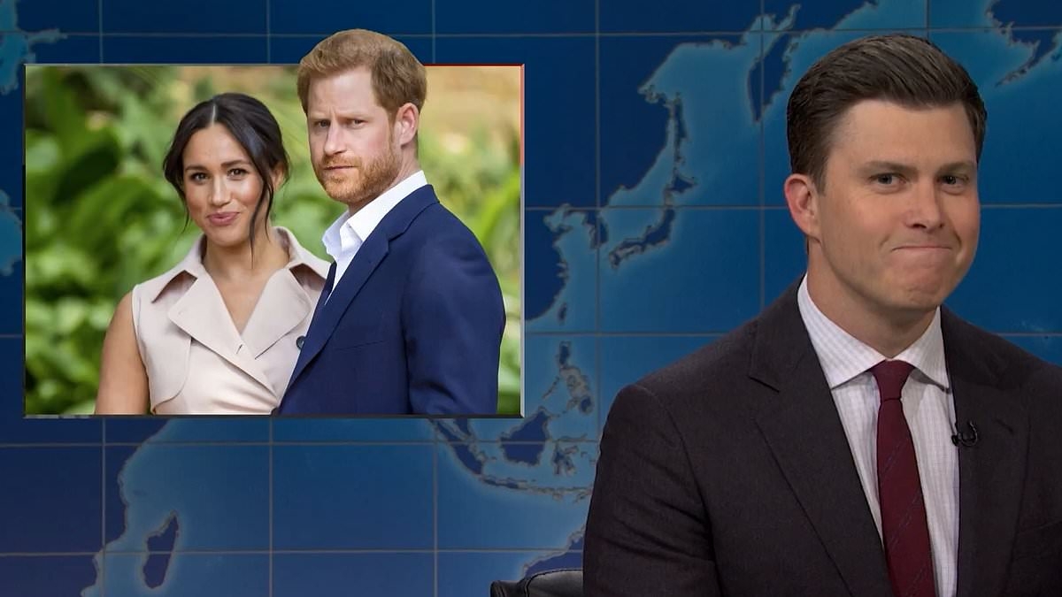 Prince Harry and Meghan Markle are SAVAGED on SNL in UK trade deal joke