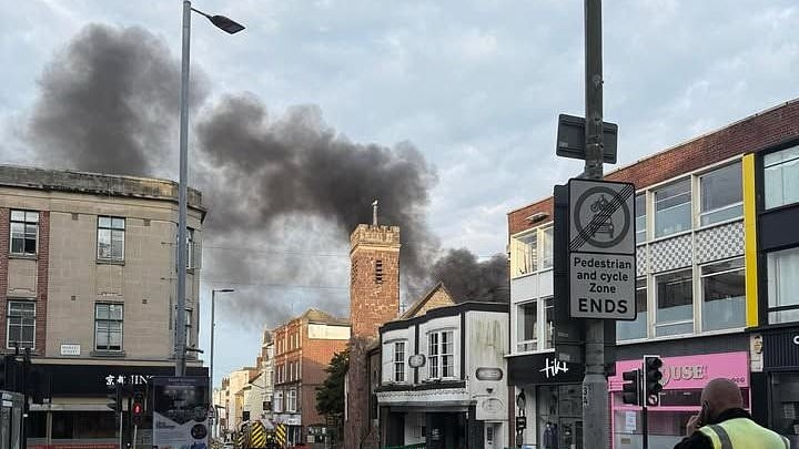 Hundreds of homes are left without power after huge fire at electrical substation