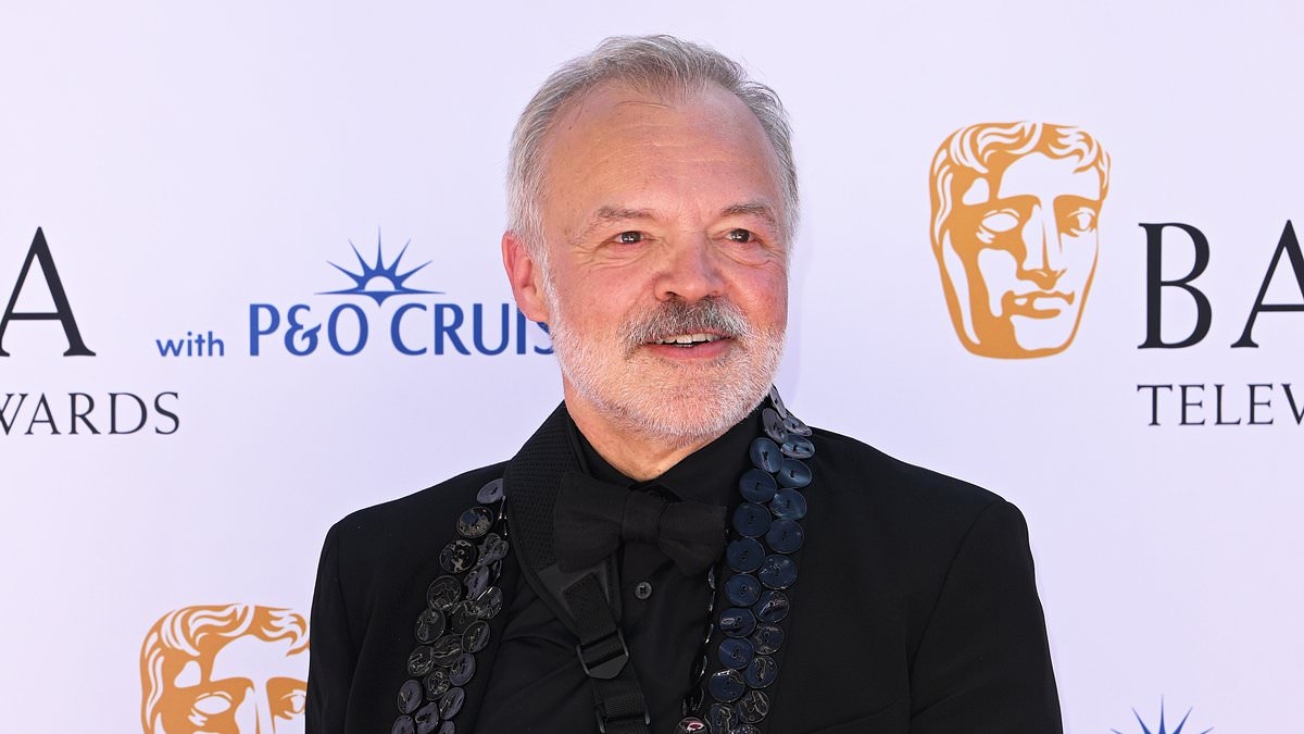Graham Norton arrives on the BAFTA TV Awards red carpet with his arm in a SLING after mystery injury - after fears over house sales