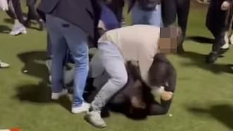 Disturbing brawl breaks out at family fireworks event in Sydney's Northbridge with bus drivers ordered: Do NOT stop here