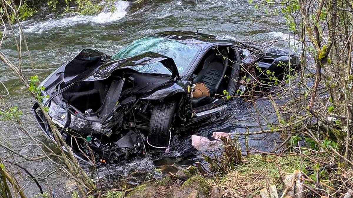 BREAKING NEWS 'British couple', 78 and 58, are killed when Ferrari 488 careers off road into a river during rally through Spanish mountain highway