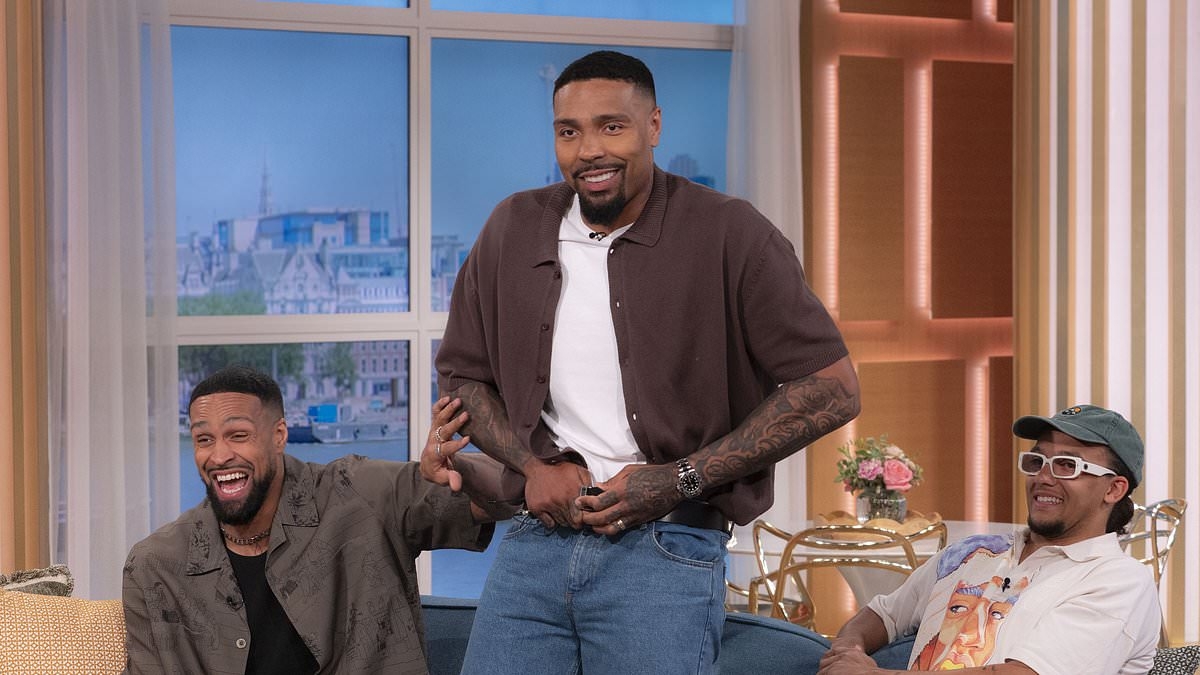 Diversity's Jordan Banjo leaves Cat Deeley and Ben Shephard open-mouthed as he yanks down jeans in middle of This Morning interview to show off new tattoo