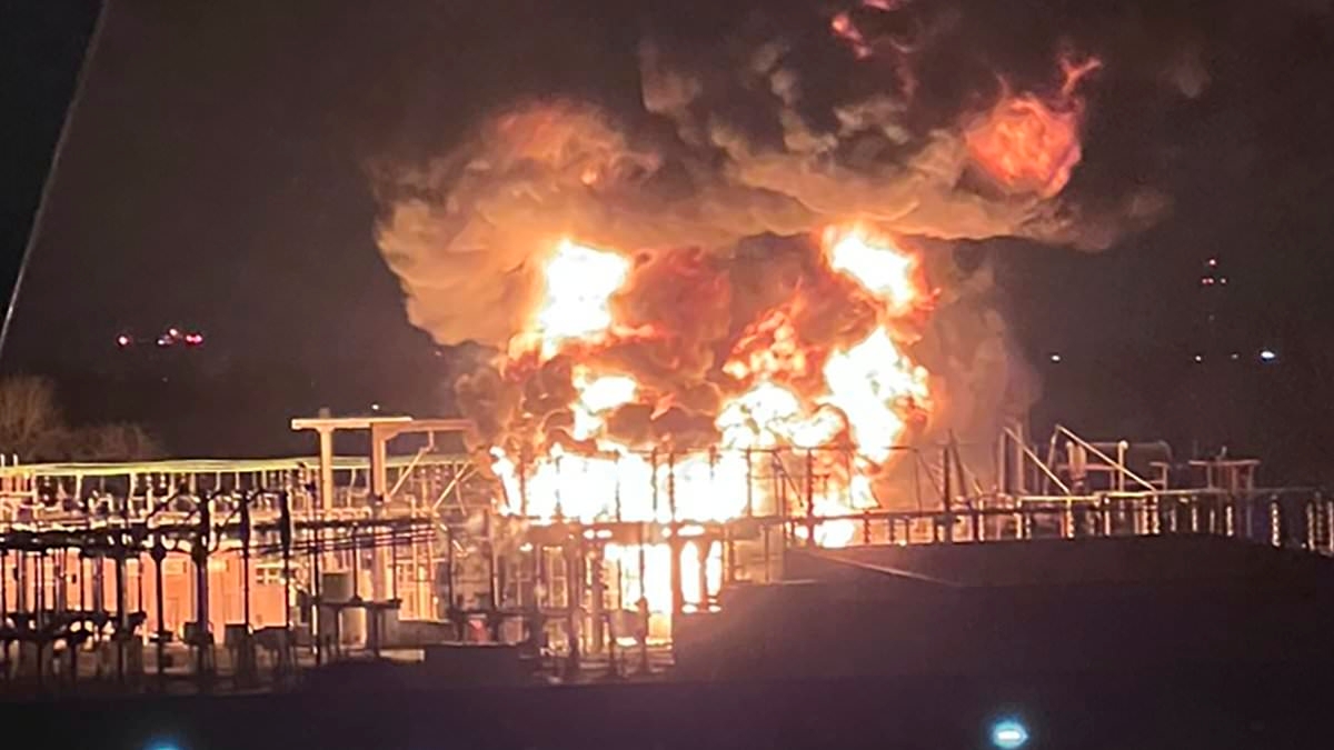 EXCLUSIVE The mystery electric substation fires that 'bear the hallmarks of Russian sabotage': How spate of suspicious blazes are 'straight out of playbook' of Putin's GRU spy wing