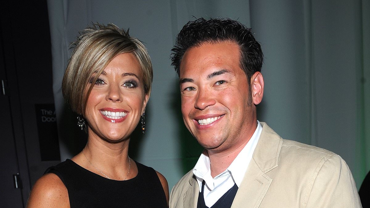 Kate Gosselin looks unrecognizable from her reality star self as she drinks BOOZE with her kids
