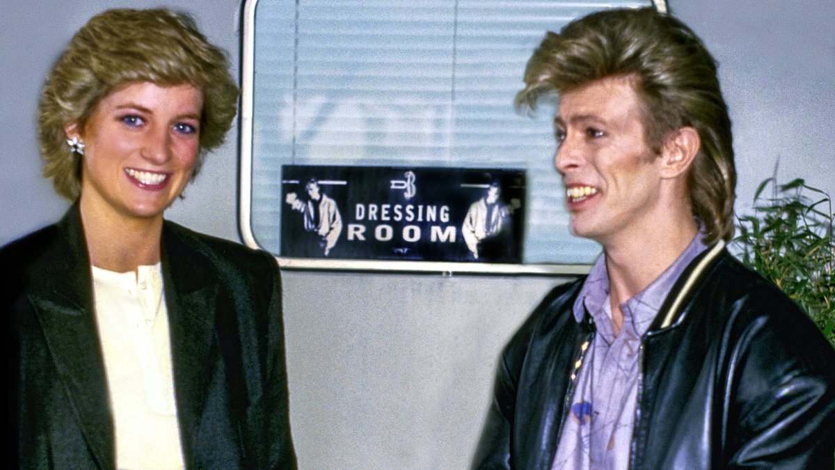EXCLUSIVE Palace buried photographs of Princess Diana and David Bowie for nearly 40 years to quash affair rumours