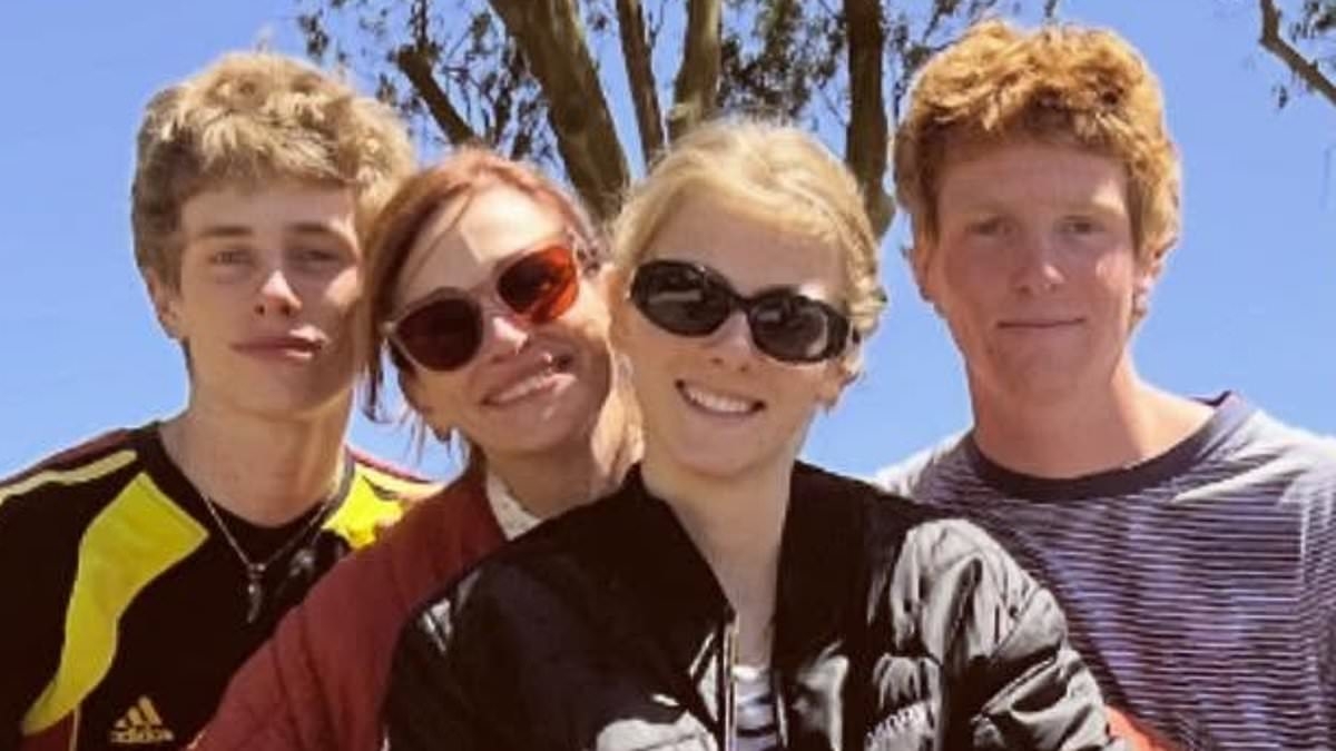 Julia Roberts, 57, is seen in VERY rare photo with all three of her kids... but only ONE looks like her