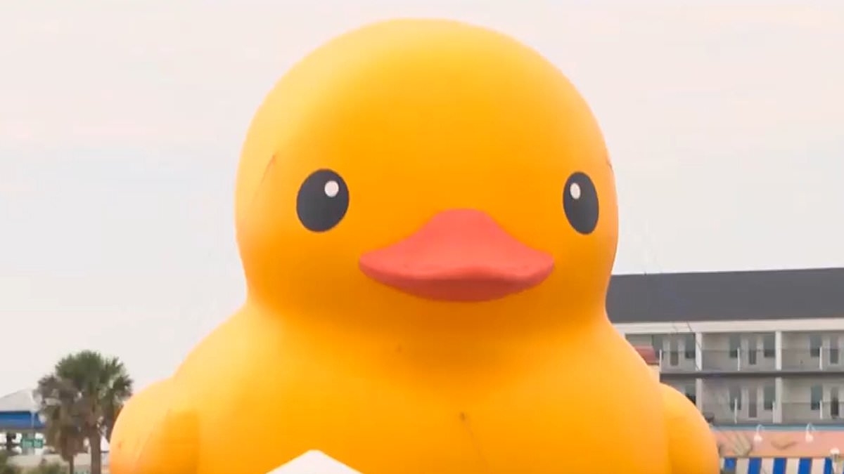 World's largest rubber duck is deflated early after 'malfunctioning'
