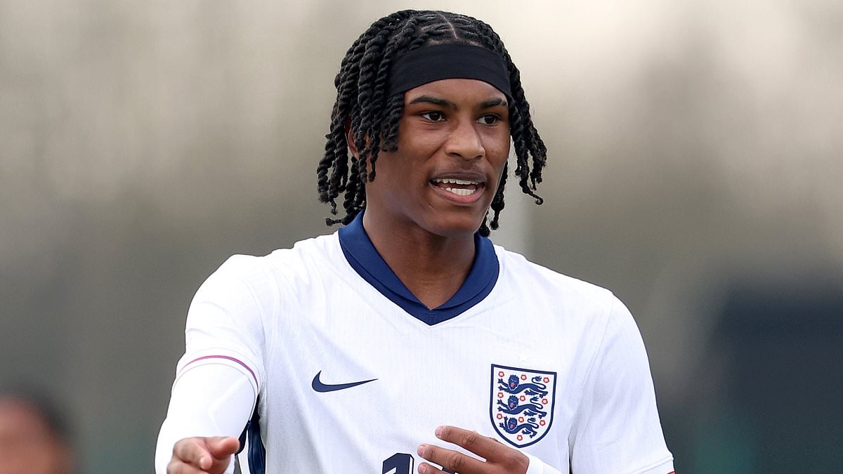 Former Liverpool star's son and 15-year-old Arsenal wonderkid are named in England's U17 Euros squad