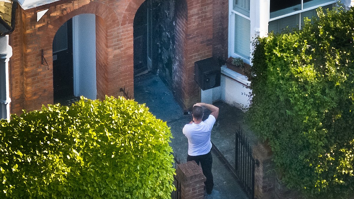 EXCLUSIVE Pictured - 'arson' damage at TWO properties linked to Sir Keir Starmer: Counter-terror police probe suspicious blazes at PM's former North London homes as hunt for 'firebomb attacker' goes on