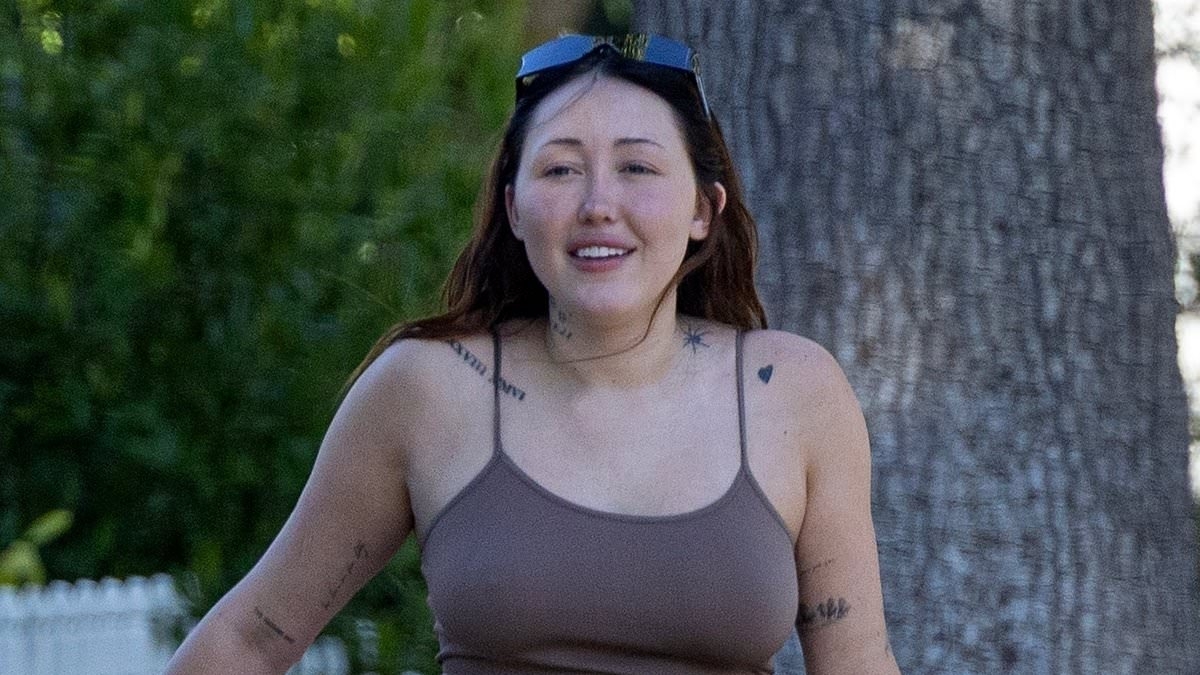 Miley's sister Noah Cyrus flashes her behind in undergarments as she's slammed over 'vile' Hannah Montana post