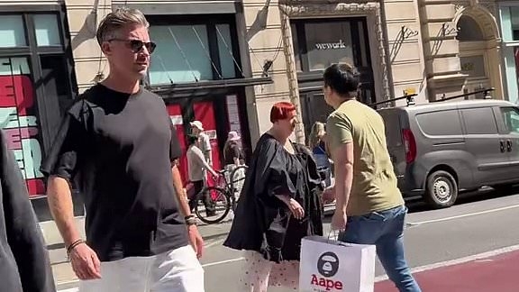 The Bachelor's Sam Wood reveals secret behind his success in New York street interview - as fans notice one very Aussie detail in his cameo