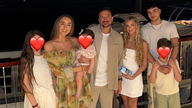 Peter Andre, 52, says he feels 'very lucky' to have five children and confirms he won't have any more with wife Emily, 35 - as ex Katie Price, 46, reveals she's having baby number six