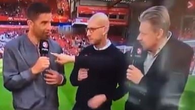 The awkward moment Man United legend Peter Schmeichel questions ex-Liverpool star David James' Hillsborough remembrance badge