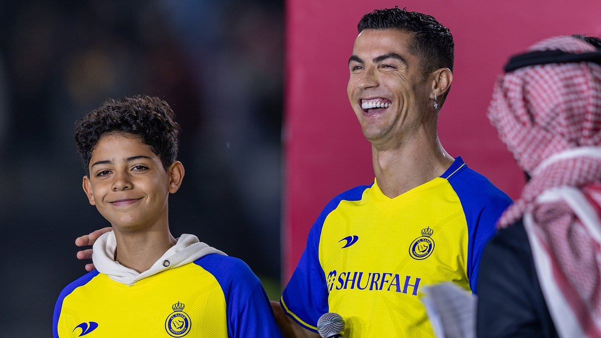 Man United scout 'watches Cristiano Ronaldo Jr's Portugal debut' as youngster's father sends his son heartwarming message