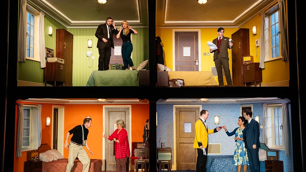 PATRICK MARMION reviews The Comedy About Spies at the Noel Coward Theatre: A head-spinning winner, spy spoof hits comedy gold