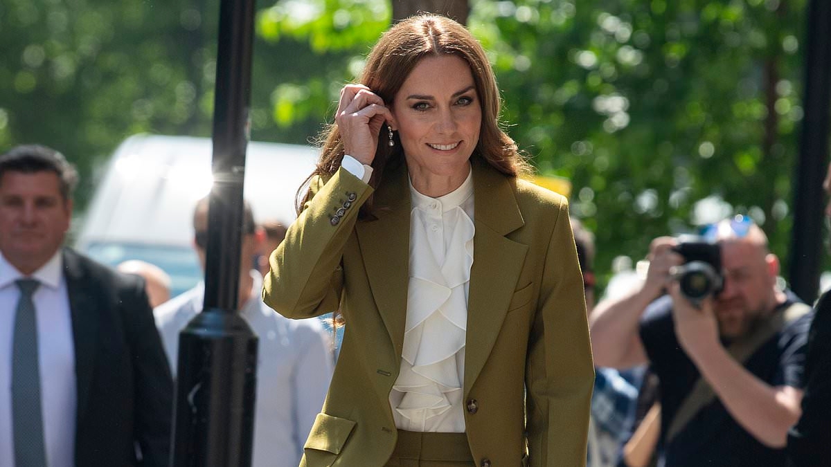 After months of rewearing old favourites, the Princess of Wales has thrilled fans in a £1,340 suit: SHANE WATSON on how Kate got her fashion mojo back thanks to Victoria Beckham